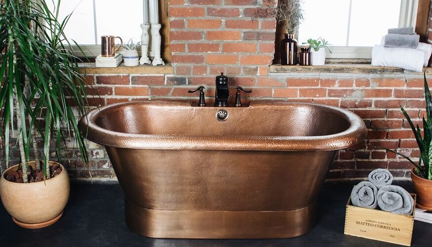 Copper Bathtub Design